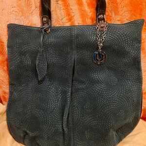 Charles Jourdan hunter green shoulder bag.